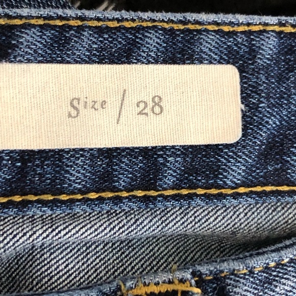 Anthropologie Pilcrow the letter press, button, fly, ankle cropped flared jeans - Picture 7 of 11